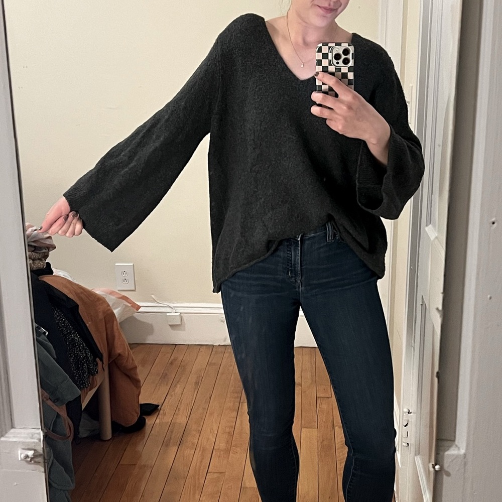 french connection dark grey sweater